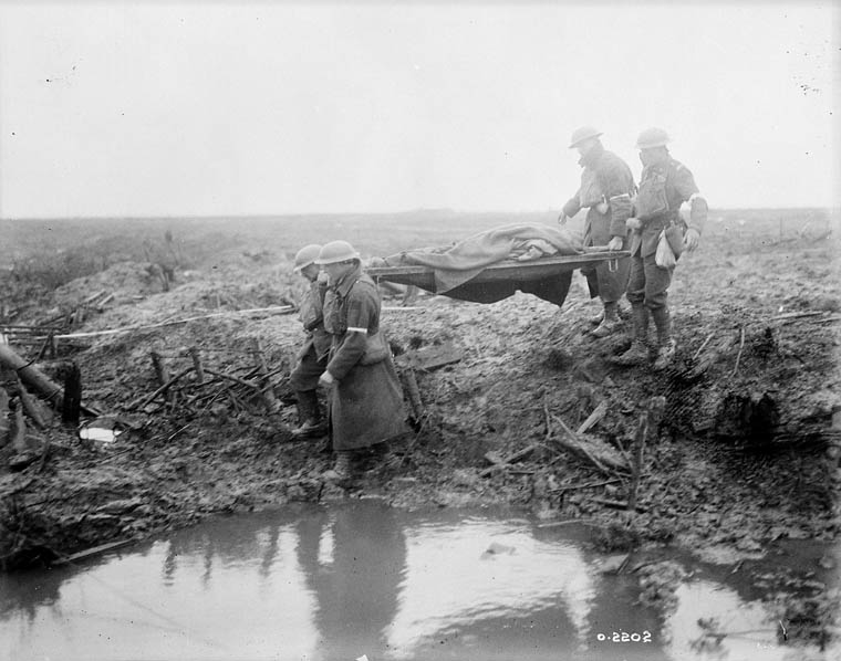 Photo - Wounded Canadian soldiers