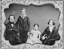 Thomas Kirkpatrick and family, ca. 1855, photographer unknown