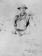 Major Georges P. Vanier, France, 1918, by Alfred Bastien