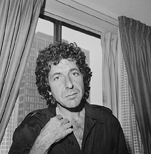 Leonard Cohen, 1976, by Roloff Beny