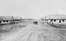 Village doukhobor de Vosnesenya, colonie de Thunder Hill, Manitoba, Canada