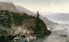 The Red River Expedition at Kakabeka Falls, Ontario, 1877