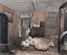 Room in priest's house occupied by Mrs. Ellice, 1838