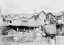 Chinese Quarter, Victoria, B.C., 1886, by Édouard G. Deville