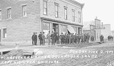 Colons revendiquant des terres des Doukhobors, 1907