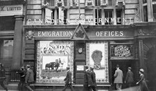 The Canadian immigration office in London, England, 1911
