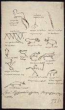 Aboriginal totem signatures, the Great Peace of Montreal, 1701