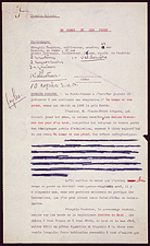 Manuscript of the first episode of Un homme et son péché, 1938, by Claude-Henri Grignon (1894-1976), produced by Guy Mauffette