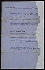 Naturalization certificate of Mary Ann Shadd Cary, 1862