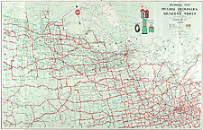 Carte routière des provinces des Prairies et des États limitrophes [traduction]