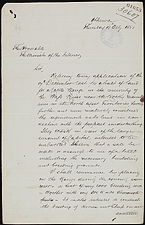 Senator Matthew Cochrane's letter to the Minister of the Interior