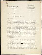 Lettre de Thomas Murray adressée à Richard A. Rigg