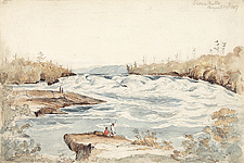 Slave Falls, Winnipeg River, 1857