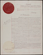 Proclamationn extending a pardon to the participants in the 1870 rebellion (Front)