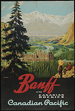 Poster advertising the Canadian Rockies
