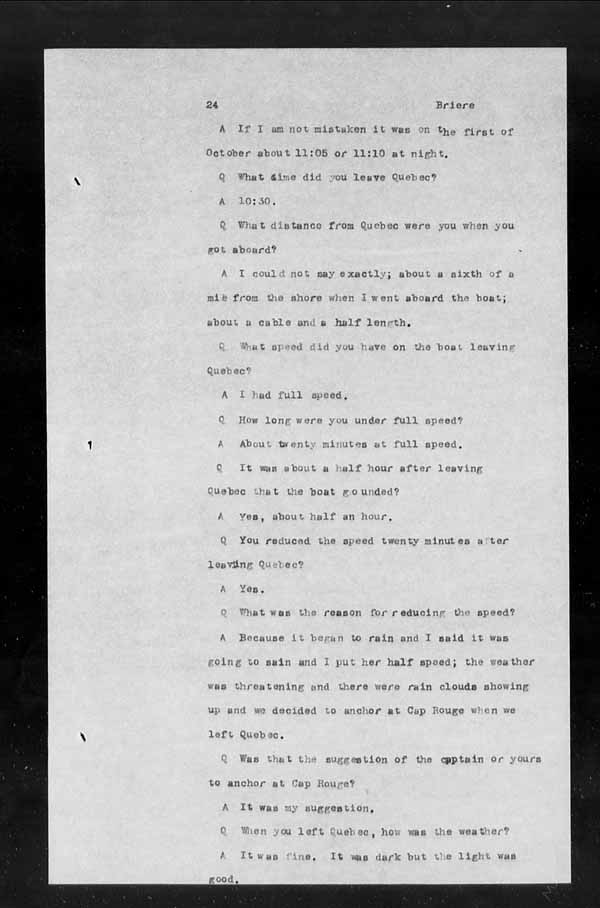 Wrecks, Casualties and Salvage - Formal Investigations - S.S. INISHOWEN HEAD