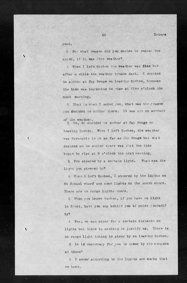 Wrecks, Casualties and Salvage - Formal Investigations - S.S. INISHOWEN HEAD