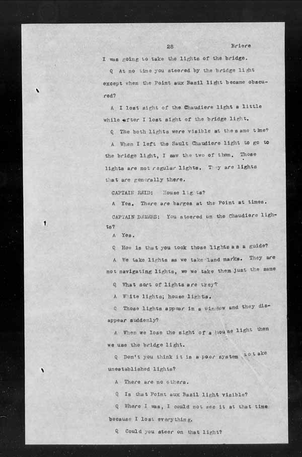 Wrecks, Casualties and Salvage - Formal Investigations - S.S. INISHOWEN HEAD