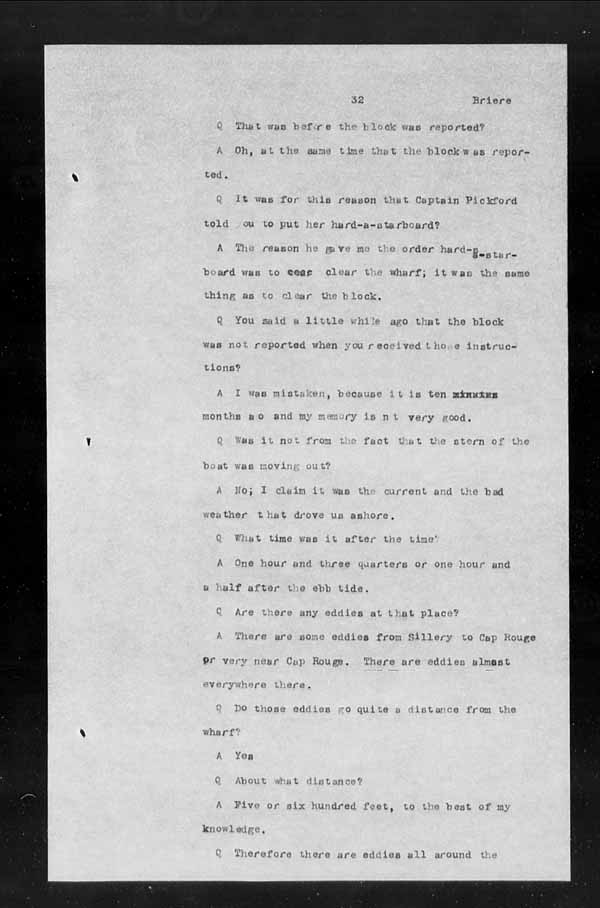 Wrecks, Casualties and Salvage - Formal Investigations - S.S. INISHOWEN HEAD