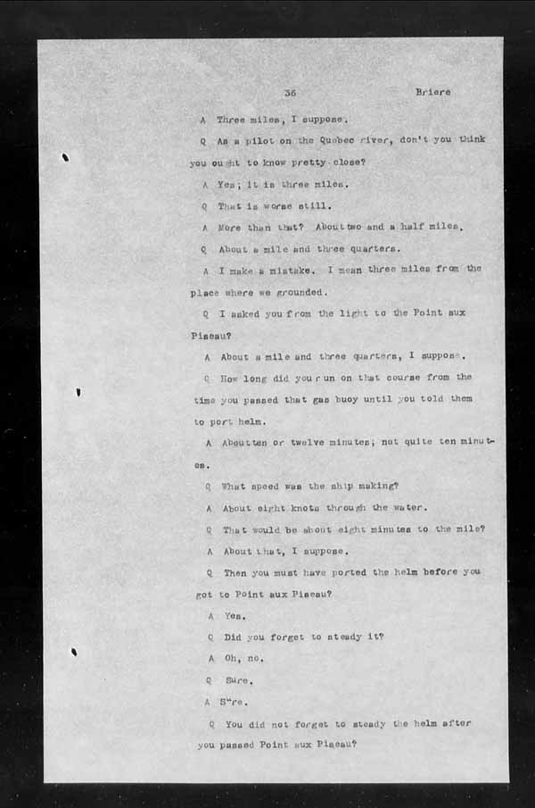 Wrecks, Casualties and Salvage - Formal Investigations - S.S. INISHOWEN HEAD