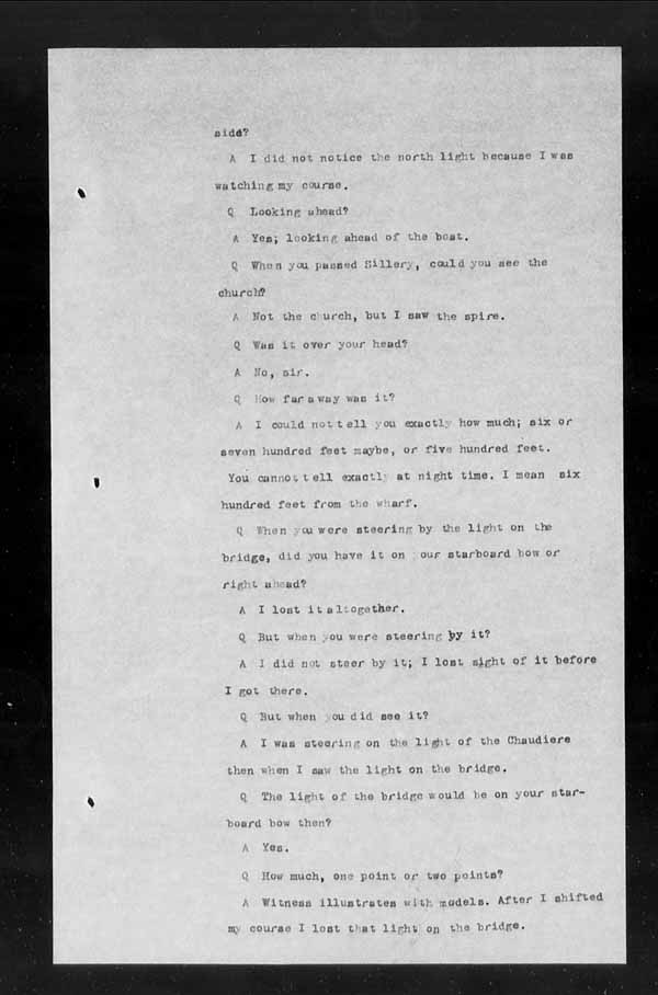Wrecks, Casualties and Salvage - Formal Investigations - S.S. INISHOWEN HEAD