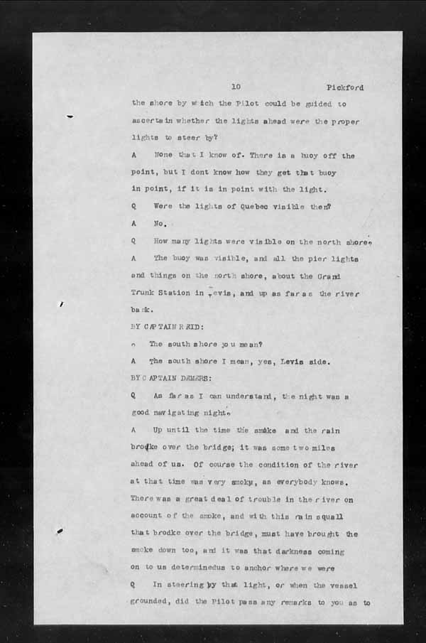 Wrecks, Casualties and Salvage - Formal Investigations - S.S. INISHOWEN HEAD