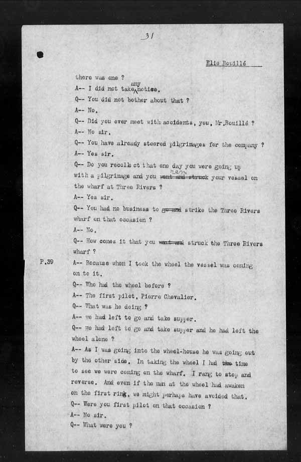 Wrecks, Casualties and Salvage - Formal Investigations - Collision Between S.S. CAPE BRETON and S.S. CANADA
