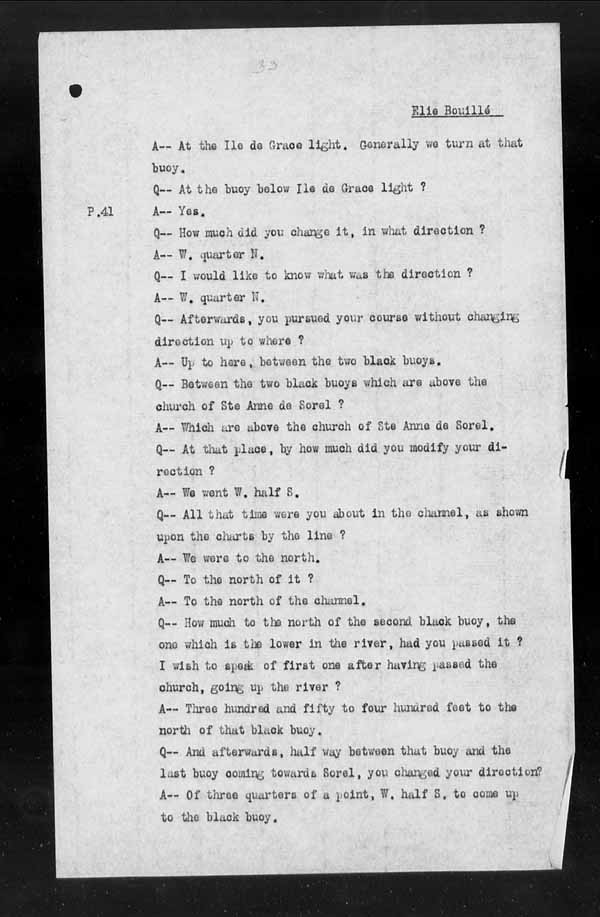 Wrecks, Casualties and Salvage - Formal Investigations - Collision Between S.S. CAPE BRETON and S.S. CANADA