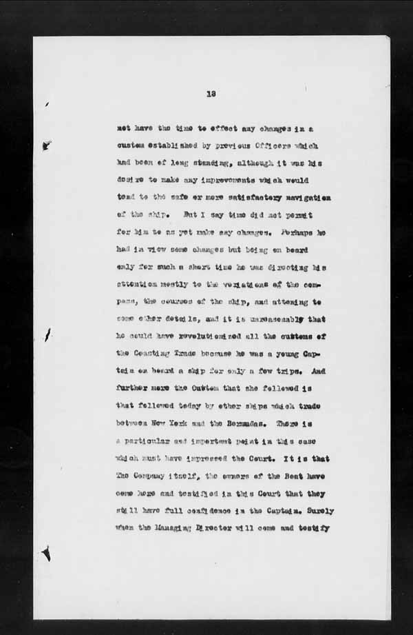 Wrecks, Casualties and Salvage - Formal Investigations - S.S. CAMPANA