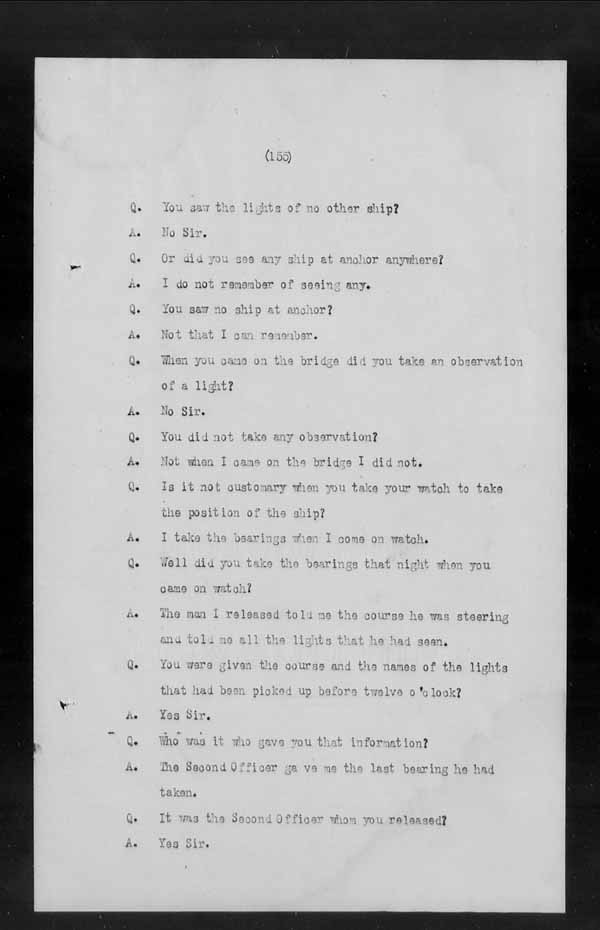 Wrecks, Casualties and Salvage - Formal Investigations - Collision Between S.S. GENERAL WOLFE and S.S. ARANMORE