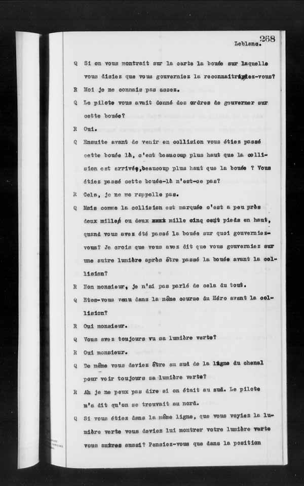 Wrecks, Casualties and Salvage - Formal Investigations - Collision Between S.S. HERO and CHIEFTAN III