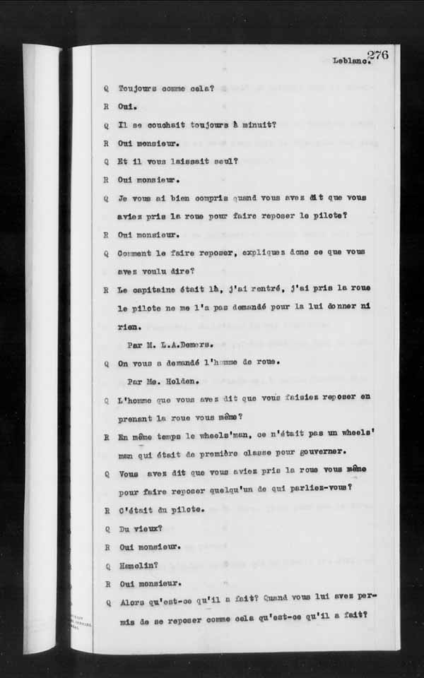 Wrecks, Casualties and Salvage - Formal Investigations - Collision Between S.S. HERO and CHIEFTAN III