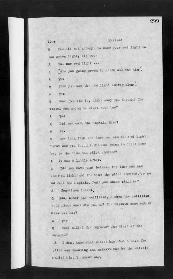 Wrecks, Casualties and Salvage - Formal Investigations - Collision Between S.S. HERO and CHIEFTAN III