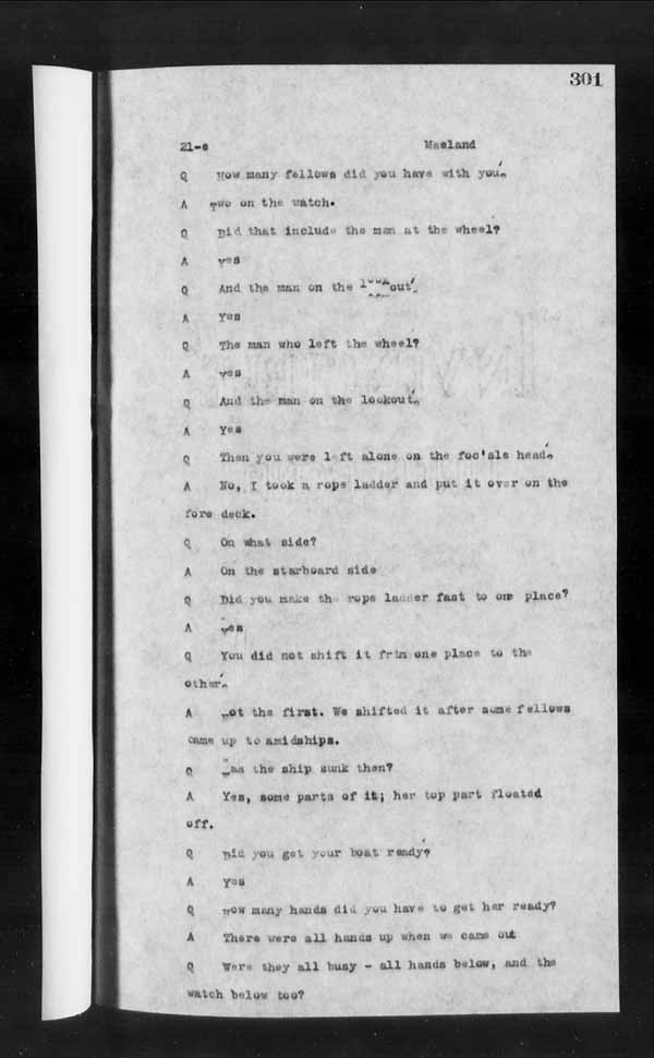 Wrecks, Casualties and Salvage - Formal Investigations - Collision Between S.S. HERO and CHIEFTAN III