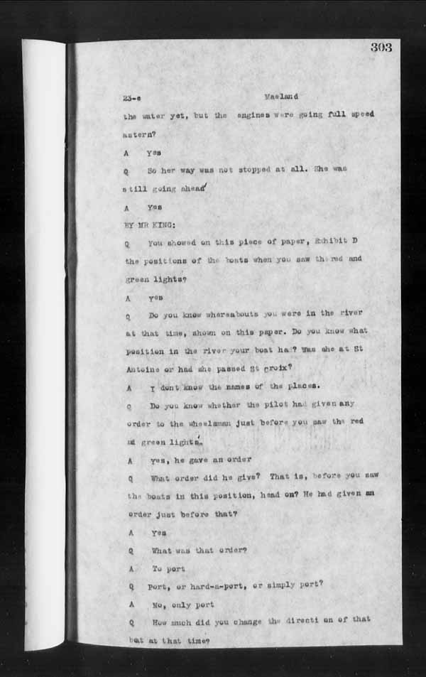 Wrecks, Casualties and Salvage - Formal Investigations - Collision Between S.S. HERO and CHIEFTAN III