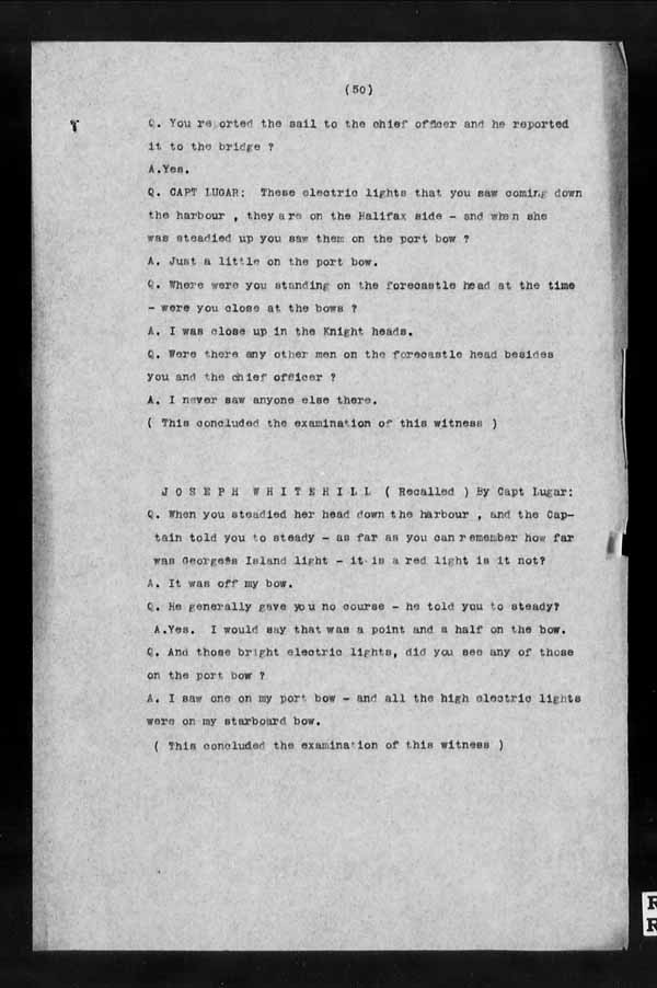 Wrecks, Casualties and Salvage - Formal Investigations - S.S. CORINTHIAN
