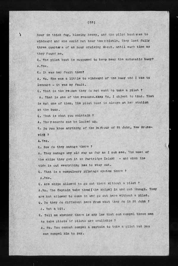 Wrecks, Casualties and Salvage - Formal Investigations - S.S. CORINTHIAN