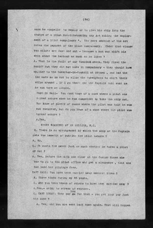 Wrecks, Casualties and Salvage - Formal Investigations - S.S. CORINTHIAN