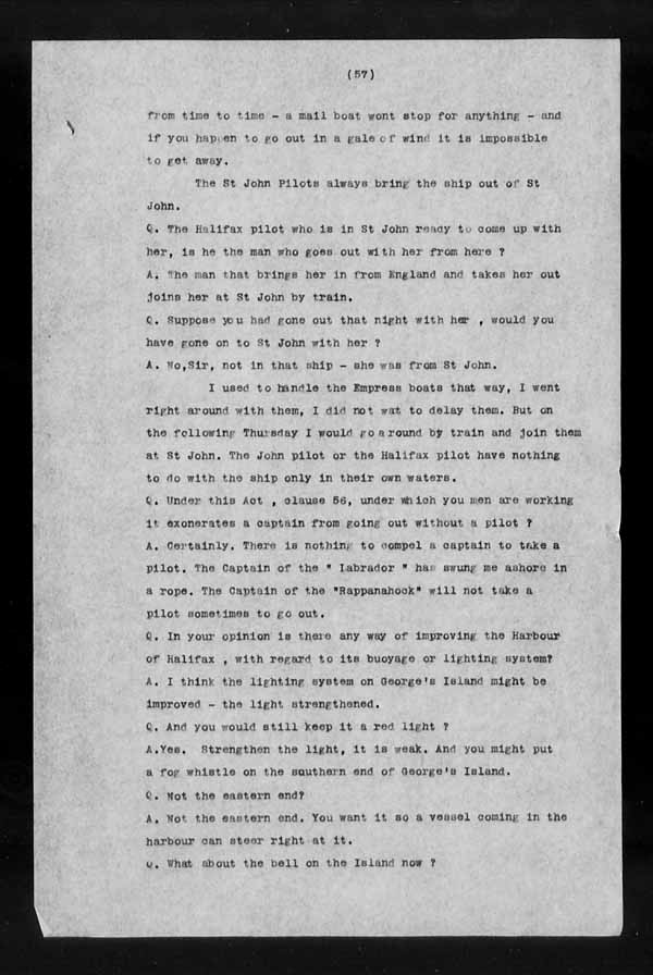 Wrecks, Casualties and Salvage - Formal Investigations - S.S. CORINTHIAN