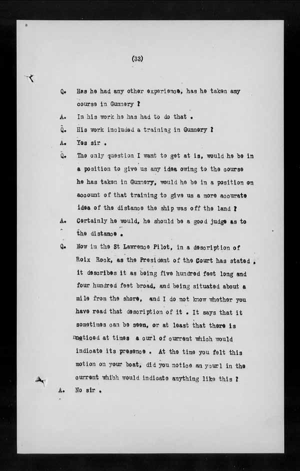 Wrecks, Casualties and Salvage - Formal Investigations - S.S. EMPRESS of IRELAND