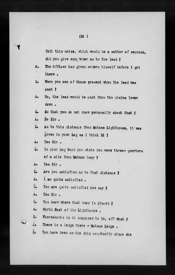 Wrecks, Casualties and Salvage - Formal Investigations - S.S. EMPRESS of IRELAND