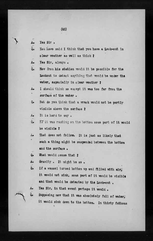 Wrecks, Casualties and Salvage - Formal Investigations - S.S. EMPRESS of IRELAND
