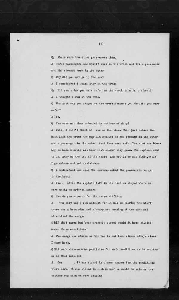 Wrecks, Casualties and Salvage - Formal Investigations - Collision Between S.S. IROQUOIS and NONAME