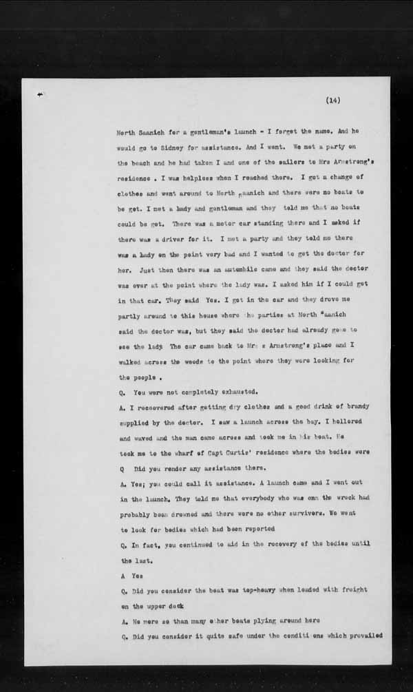 Wrecks, Casualties and Salvage - Formal Investigations - Collision Between S.S. IROQUOIS and NONAME