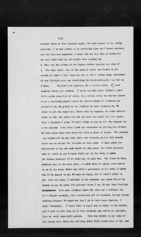 Wrecks, Casualties and Salvage - Formal Investigations - Collision Between S.S. IROQUOIS and NONAME