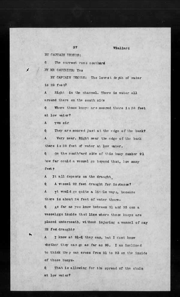 Wrecks, Casualties and Salvage - Formal Investigations - S.S. MONTEZUMA