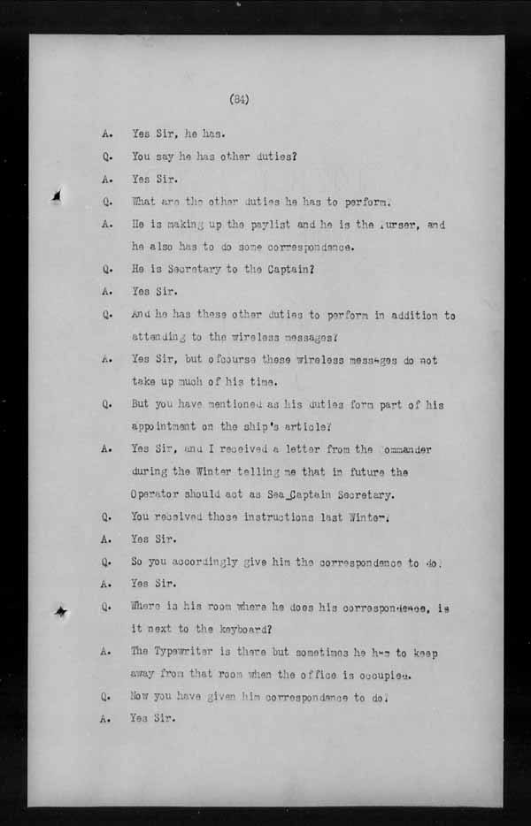 Wrecks, Casualties and Salvage - Formal Investigations - C.G.S. MONTCALM Complaint vs C.G.S. MONTGOMERY [MONTMAGNY]