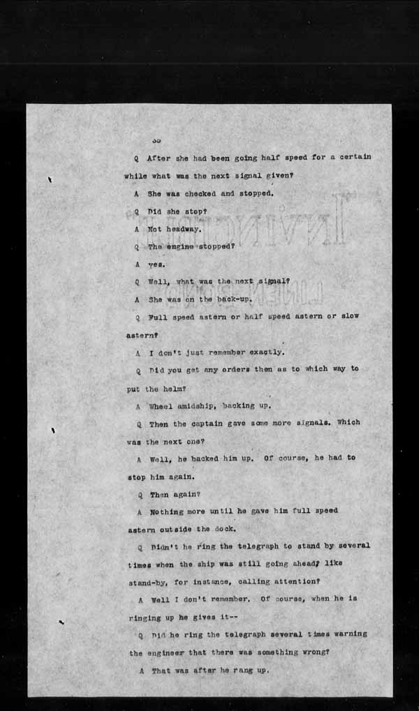 Wrecks, Casualties and Salvage - Formal Investigations - Collision between PELLATT and HANLAN