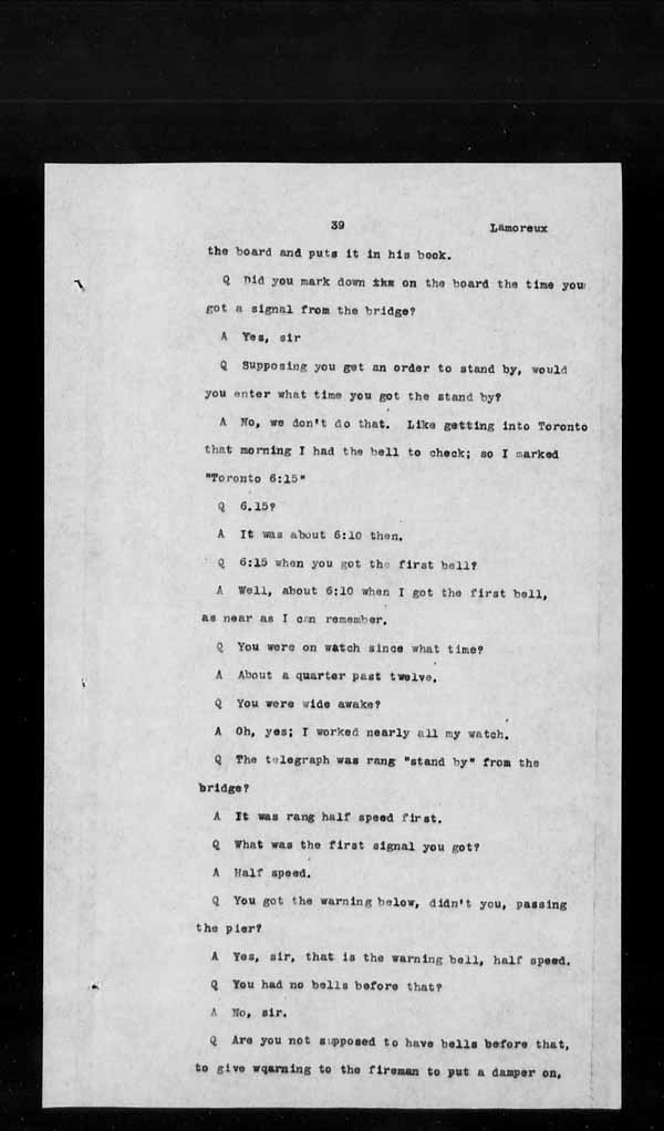 Wrecks, Casualties and Salvage - Formal Investigations - Collision between PELLATT and HANLAN