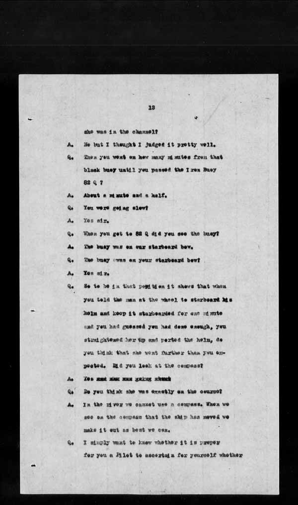Wrecks, Casualties and Salvage - Formal Investigations - S.S. SPHEROID